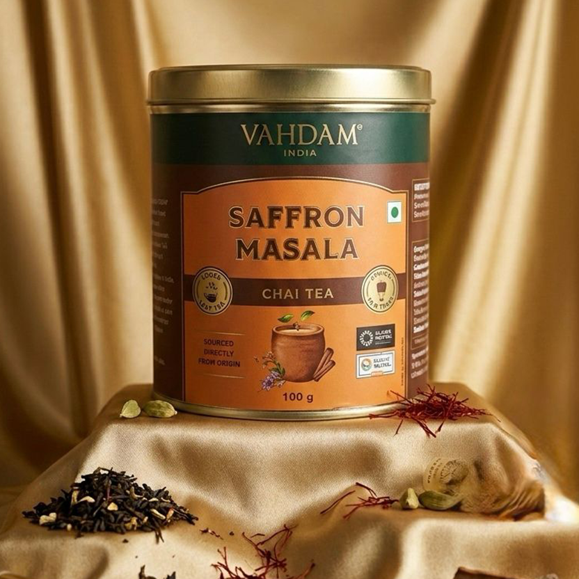 Royal Chai Tea Gift Hamper with Warli Art Kulhad Cups